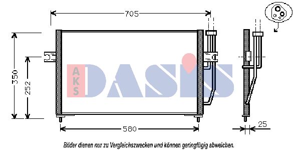 AKS DASIS kondensatorius, oro kondicionierius 222150N